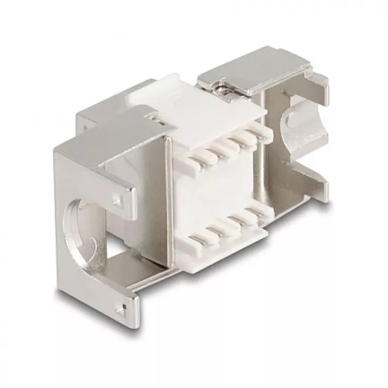 Delock 90723 Módulo Keystone delgado RJ45 a LSA Cat.6A, blindado, 180 grados, sin herramientas