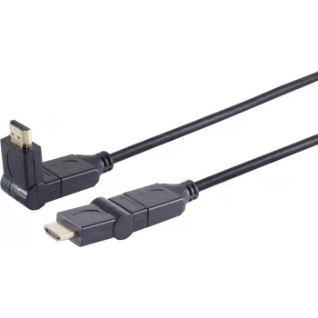 Cable de monitor ShiverPeaks 2 x conectores HDMI Type-A, 2,0 m de longitud, compatible con HDMI 2.0