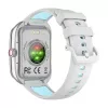 Smartwatch Colmi P86 plateado con Bluetooth y medidor de frecuencia cardíaca, carcasa plateada