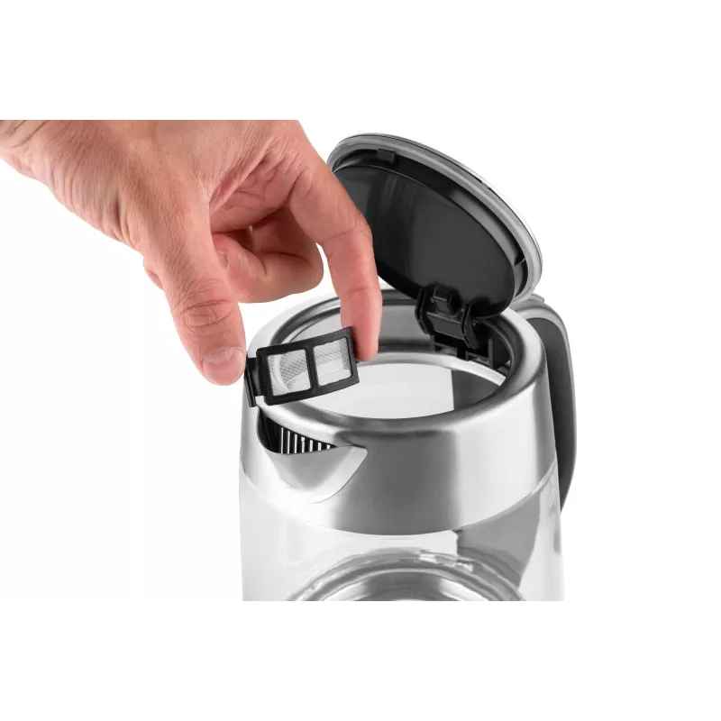 ETA Hervidor de agua | ETA415490000 Crysten | Eléctrico | 2100 W | 1,7 L | Vidrio | Base giratoria 360° | Vidrio