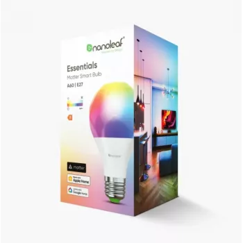 Bombilla inteligente Essentials Smart A60 E27 Matter 9W 806Lm RGBCW 2700-6500K | E27 | 8,5 W | RGBCW | Bluetooth, Thread
