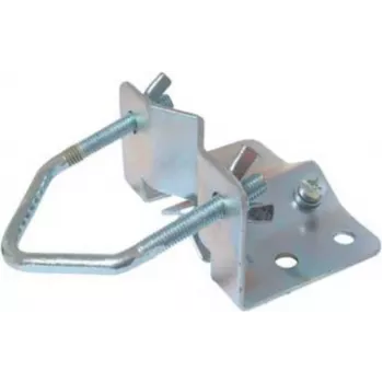Abrazadera de mástil ShiverPeaks 89857 acero galvanizado para mástiles de hasta 60 mm
