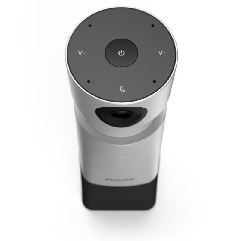Philips PSE0550 SmartMeeting cámara portátil 4K para videoconferencias con micrófono integrado, 30 fps, USB, negro/plateado