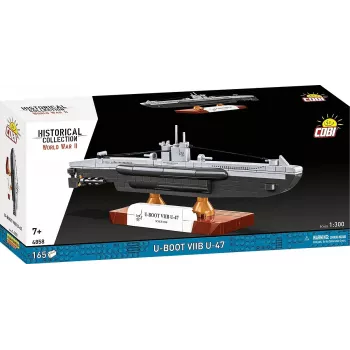 Modelo a escala de submarino Cobi U-47 T.VIIB 1:300 kit, marca Cobi, modelo 4858