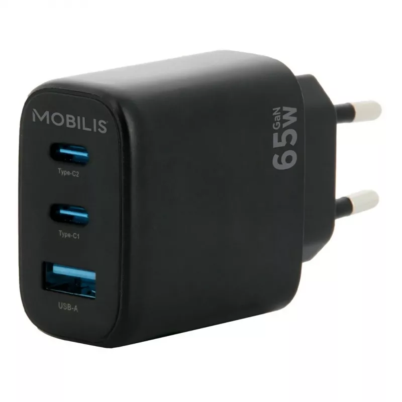Cargador universal para dispositivos móviles negro AC Auto Mobilis 001364