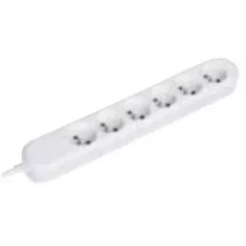 Alargador de corriente Bachmann 381.247K 1,5 m 6 salidas AC blanco