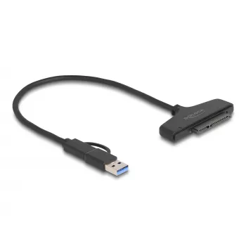 Convertidor DeLOCK USB a SATA 6 Gb/s USB Type-C Type-A 0,3 m