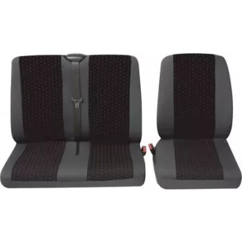 Funda de asiento para coche PETEX asiento del conductor poliéster rojo/antracita modelo 30071912
