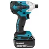 Atornillador de impacto a batería Makita DTD156RTJ 2500 RPM verde