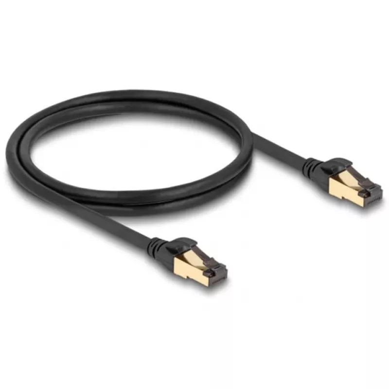 Cable de red DeLOCK RJ45 Cat.6A conector macho a conector macho S/FTP 1 m negro
