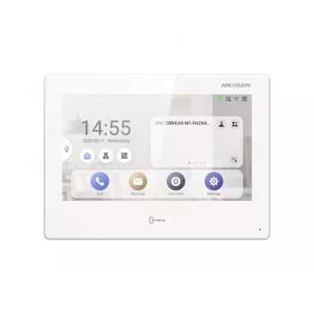 Estación principal Hikvision DS-KH9310-WTE1(B) blanca 12V Wi-Fi