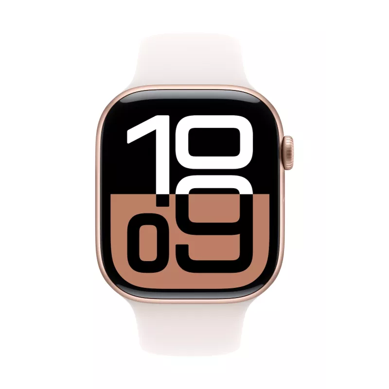 Watch Series 10 GPS 46 mm Caja de aluminio oro rosa con correa Sport Light Blush - S/M