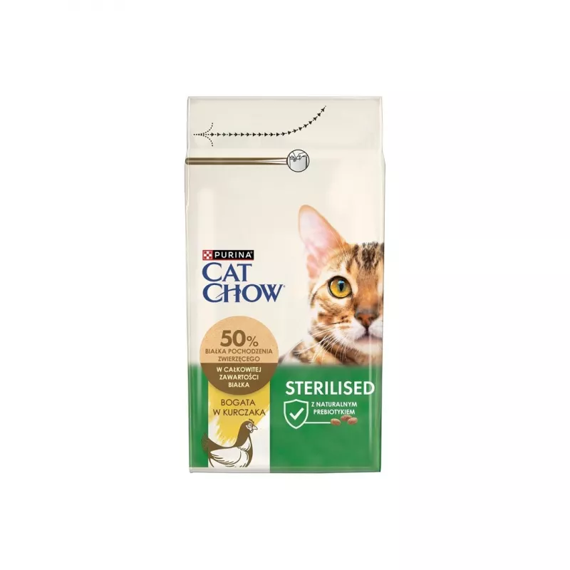 Purina CAT CHOW STERILISED Alimento seco para gatos 1,5 kg Adult pollo