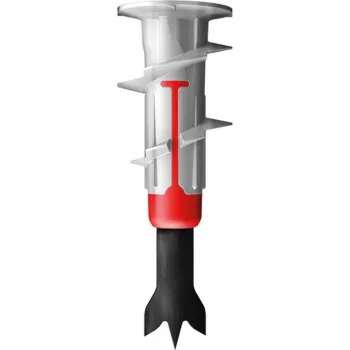 Fischer DUOBLADE, set de tornillos y tacos, hormigón, plástico, gris, Pozidriv, PZ2