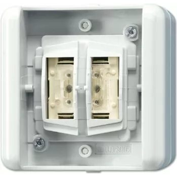 JUNG 8472.01 LED W - Interruptor pulsador - Cableado - blanco