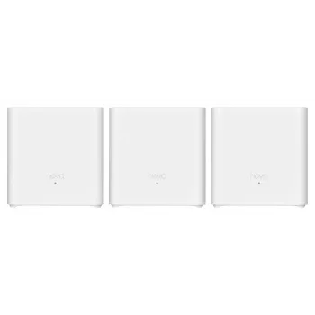Sistema Mesh WLAN TENDA EX3-3, pack de 3, Dualband 2,4/5 GHz, Wi‑Fi 6, hasta 1201+300 Mbit/s, 2 antenas internas, WPA3