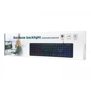 TECLADO MULTIMEDIA USB ENG/NEGRO KB-UML-02 GEMBIRD