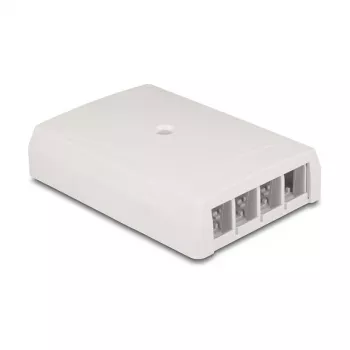 Caja de superficie Keystone DeLOCK 67053, 4 puertos, blanca