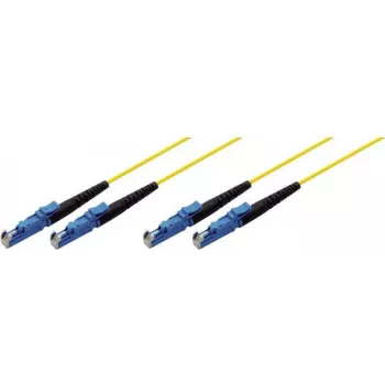 Tecline 39980001 Cable de fibra óptica 2 m 2x E-2000 OS2 Amarillo (39980001)