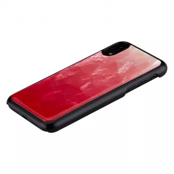 Funda para móvil iKins para iPhone XR — funda protectora bicolor pink lake y negra