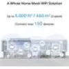 Sistema Wi-Fi Mesh TP-LINK Mercusys Halo H25BE (Wi-Fi 7, doble banda 2,4/5 GHz, 2880 Mbps) pack de 2, 3 antenas internas, blanco