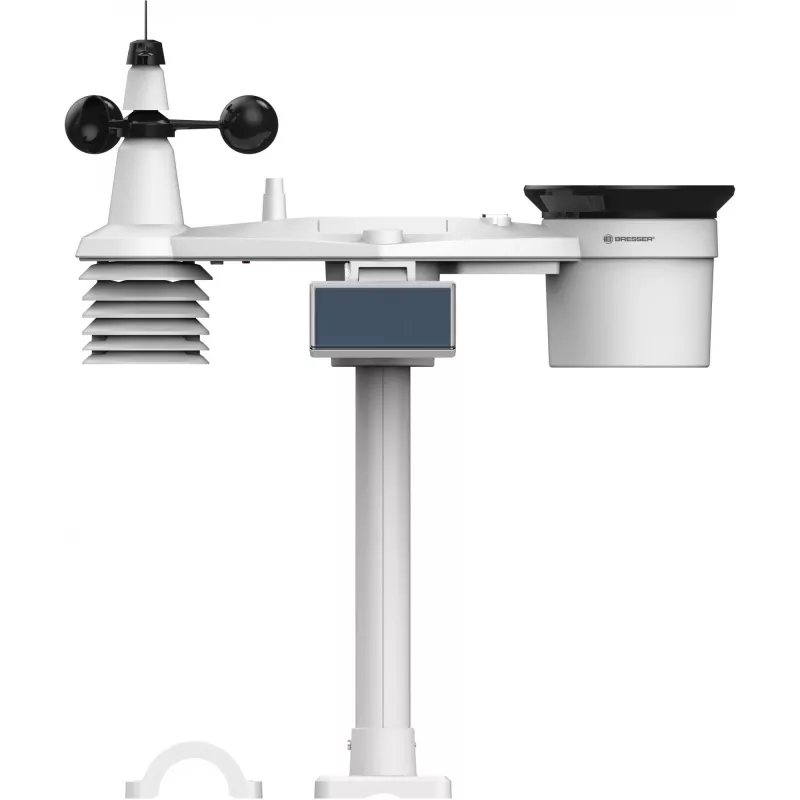 Bresser 7003220 Weather Center 7-in-1 Solar 6-Day 4cast Pro SF estación meteorológica digital, LCD, negra