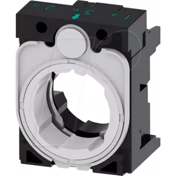 Siemens 3SU1500-0AA10-0AA0 Soporte triple (An x Al) 30 mm x 40 mm Gris, Negro 1 unidad (3SU15000AA100AA0)