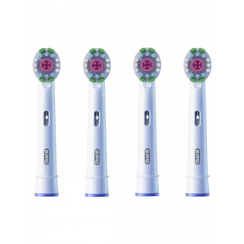Oral-B EB18-4 3D White cabezales de cepillo de repuesto, 4 uds.