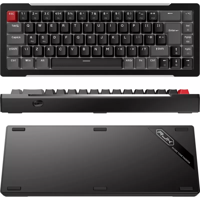 MGA-68, teclado gaming negro, distribución alemana, Hejin Magnetic Yellow