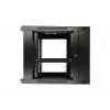 Extralink Caja rackmount 9U 600x600 AZH negro montada en pared, tipo oscilante