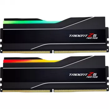 DIMM 64 GB DDR5-6000 (2x 32 GB) kit dual, memoria RAM negra, F5-6000J2636H32GX2-TZ5NR, Trident Z5 Neo RGB, AMD EXPO