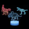 Lámpara LED de mesa MANTA SNL117RGB decoración de luz RGB 3D dinosaurio
