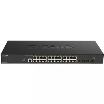 Switch Smart Managed D-Link de 24 puertos 10GBASE-T + 4 puertos 10/25G SFP28