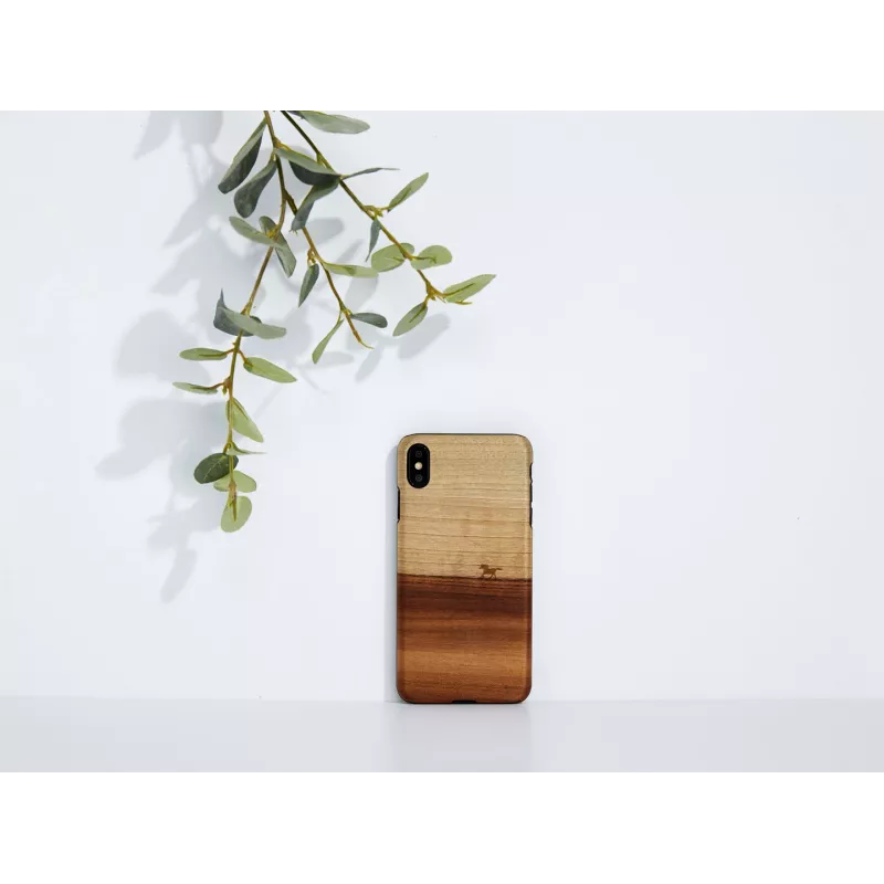 Funda para móvil man and wood para iPhone XS Max — funda protectora negra