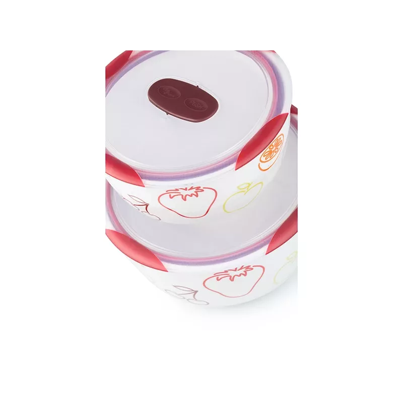 Set de boles OURSSON BS4781RC/DC redondos de cerámica 3L blanco 2 uds.