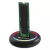 Qoltec 52275 Base de acoplamiento para SSD M.2, SATA/NVMe, USB-C