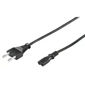 Cable de alimentación europeo Goobay 1.5 m Negro