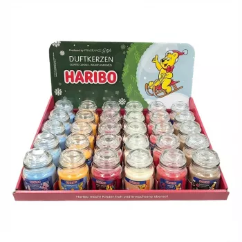 Expositor Haribo A2173 para 30 x 85 g paquetes — expositor de venta para mostrador