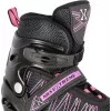 Patines 2IN1 Nils Extreme NH11912 A negro/rosa talla S (31-34) con patines de hockey intercambiables