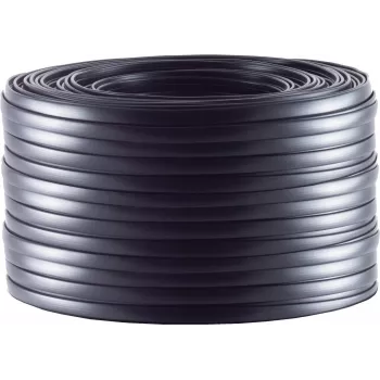 Cable telefónico plano ShiverPeaks 76106-10 — 4 hilos, 10,0 m, negro