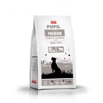 PUPIL Premium Razas medianas y grandes Rico en cordero y arroz - Pienso seco - 12 kg
