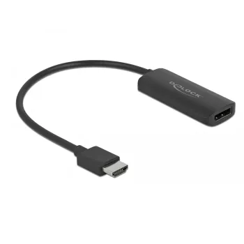 Adaptador HDMI-A macho a DisplayPort hembra 4K 60 Hz DeLOCK 63206