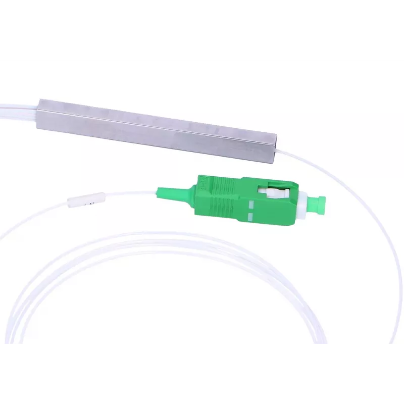 Divisor de cable Extralink Splitter 1:8 PLC SC/APC 900µm 1,5m verde blanco