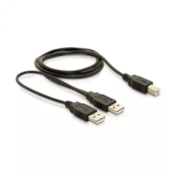 Cable DELOCK USB 2.0 B -> USB-A Power + Power/Data