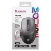 Ratón inalámbrico Defender Silent Click Feam gris 52298