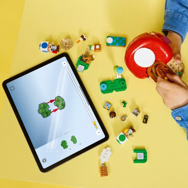 LEGO Super Mario Party im Toad-Haus Set 72041 con funciones de juego interactivas