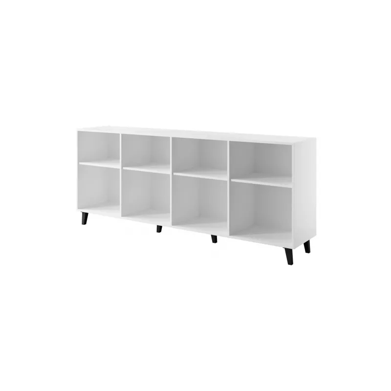 Cómoda FARO 200x42x82 blanco mate + roble craft