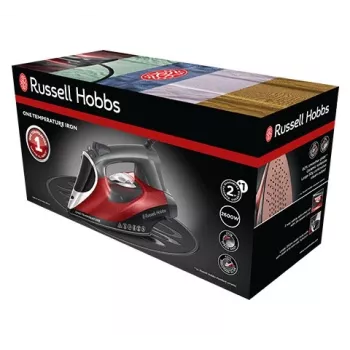 Russell Hobbs 25090-56 plancha planchado en seco y con vapor suela cerámica 2600 W negra, gris, roja