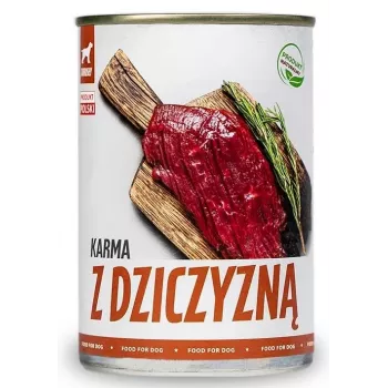 TUF TUF Comida de carne de ciervo - Comida húmeda para perros - 800 g