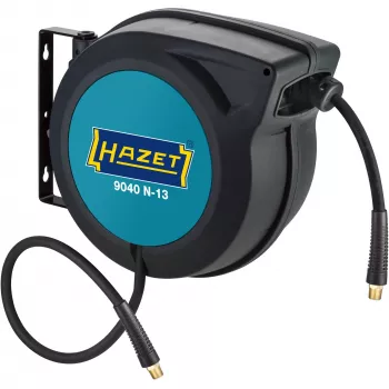 HAZET 9040N-13 - enrollador de manguera de pared - automático - funcional - negro - azul - plástico - polímero - montaje en pared
